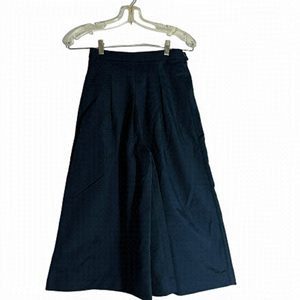 FRNCH Anthropologie brand wide leg crop pants navy blue size S Style F8505